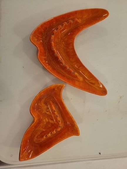 California USA Orange Ash Trays