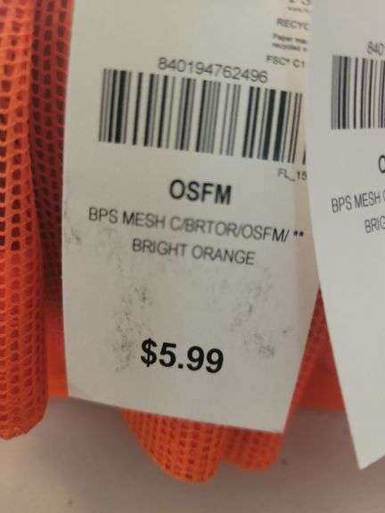 4 Blaze Orange BPS Hats