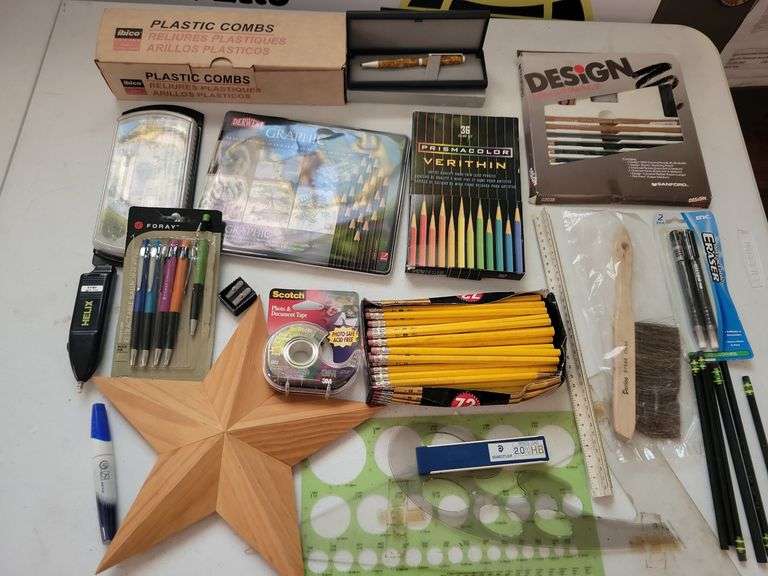 Box Pencils, Colored Pensils and Draftsman Tools
