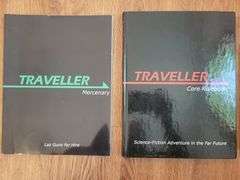 Traveller Pocket Rule Book, Core Rule Book, and Mercenary