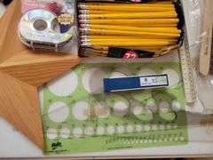 Box Pencils, Colored Pensils and Draftsman Tools