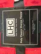 NEW LHC 60"x70" Fleece Sherpa Throw