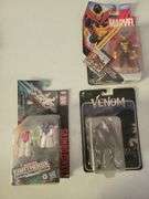 Venom, Marvel, and Transformer Figures