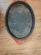 2 Enamel Cast Iron Pots and Skillet Lid