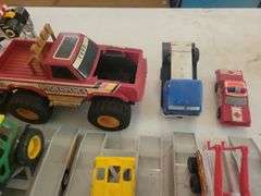 Plastic Toy Trucks and Trailers