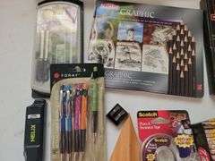 Box Pencils, Colored Pensils and Draftsman Tools