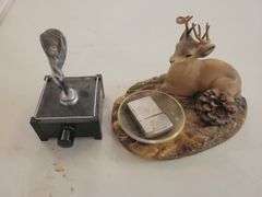 Parker Silent Flame Table Lighter and Misc.
