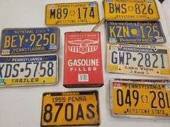 Gas Can And License Plates