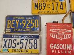 Gas Can And License Plates
