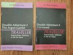 4 Editions "Traveller" Double Adventure 1-4