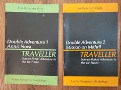 4 Editions "Traveller" Double Adventure 1-4