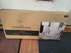 NIB Mainstays Wooden Porch Rocker