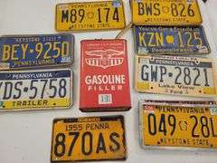 Gas Can And License Plates