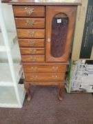 Oak Jewelry Cabinet
