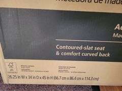 NIB Mainstays Wooden Porch Rocker