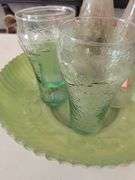 Green Bowl and Coca-Cola Cups