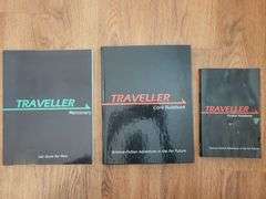 Traveller Pocket Rule Book, Core Rule Book, and Mercenary
