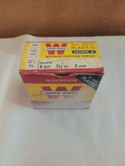 Vintage Winchester Super Speed 12ga.Box Mixed 23ct. Ammo