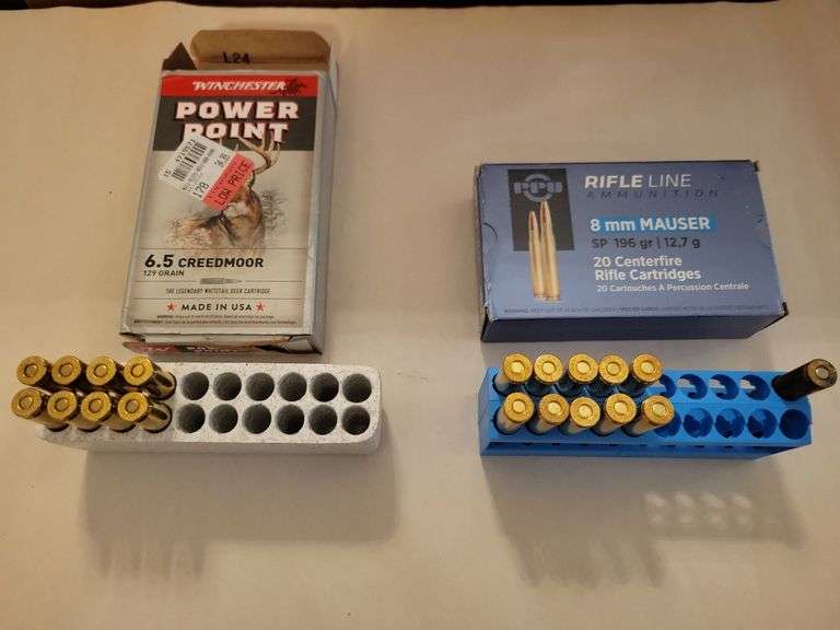 8 Rds. 6.5 Credmore and 11-8mm