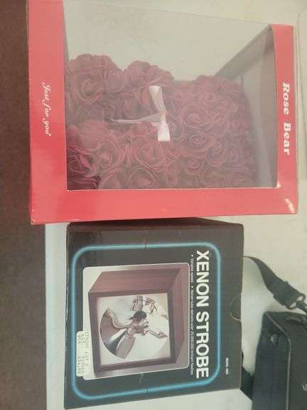 Xenon Strobe and Rose Bear