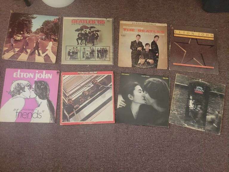 8 Beatles, Elton John, And Lennon Records