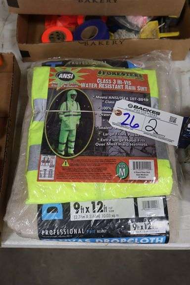 Box to go - Rain suit & canvas drop cloth