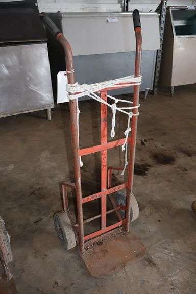 Orange 2 wheel cart
