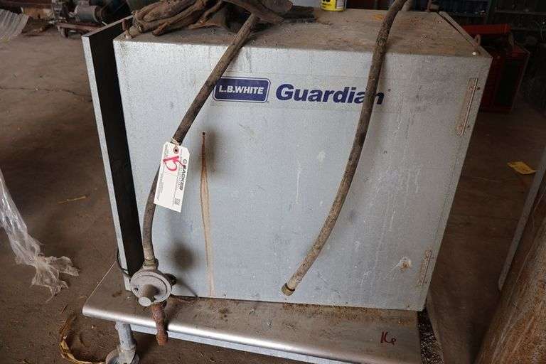 LB White hanging LP gas heater