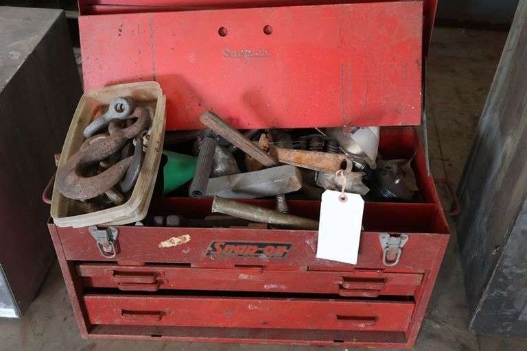 Snap-On 6 drawer 12" x 26" tool box w/ assorted hand tools