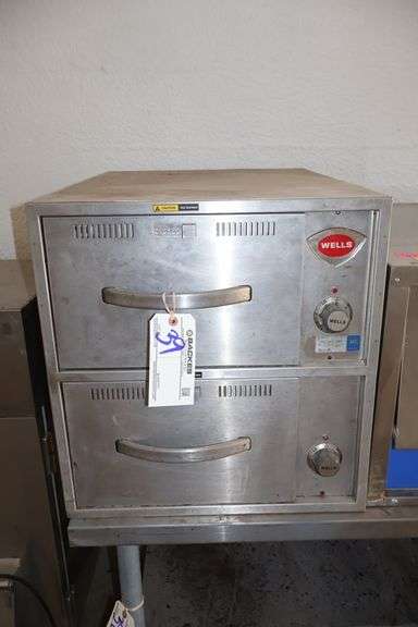 Wells 2 drawer counter top bun/chip warmer