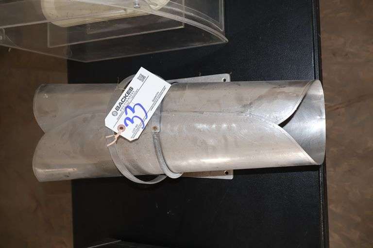 Wall mount stainless roast stuffing tube