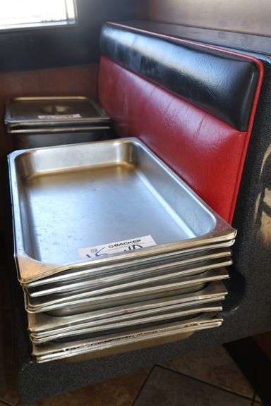 Times 10 - 12" x 20" x 2" stainless inset pans - no lids
