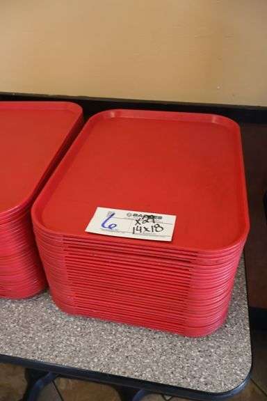 Times 29 - 14" x 18" red service trays