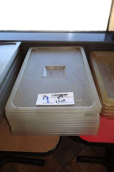 Times 9 - 12" x 20" x 2" acrylic inset pans with 1 lid