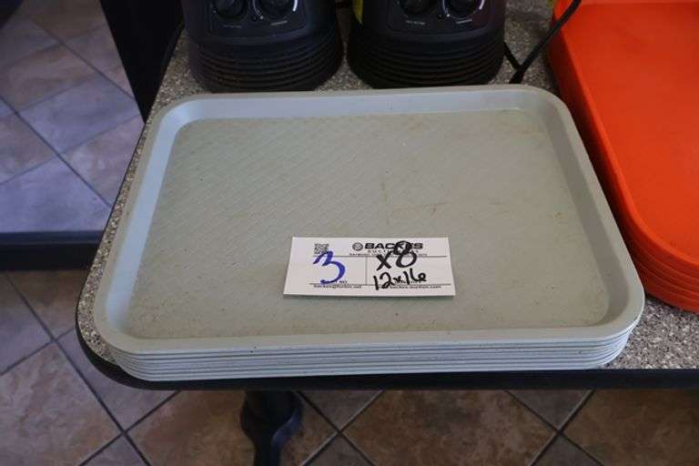 Times 8 - 12" x 16" grey service trays
