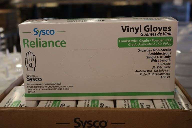 3/4 case of Sysco XL gloves
