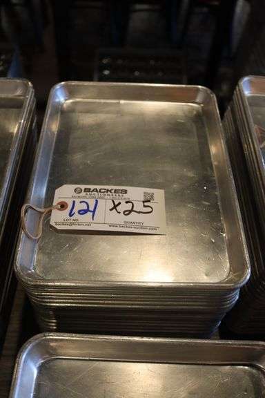 Times 25 - 1/4 sized aluminum sheet pans
