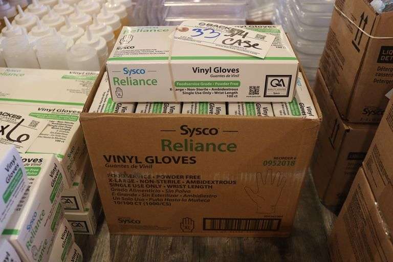 3/4 case of Sysco XL gloves