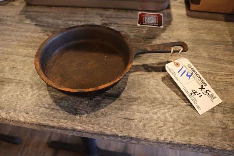 Times 5 - 8" cast iron skillets