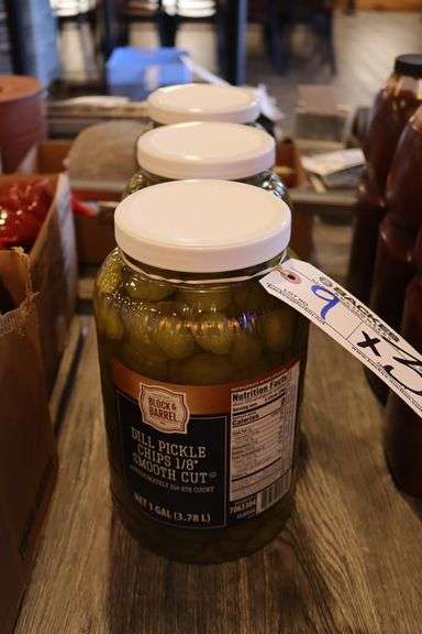 Times 3 - Block & Barrel 1 gallon dill pickle chips