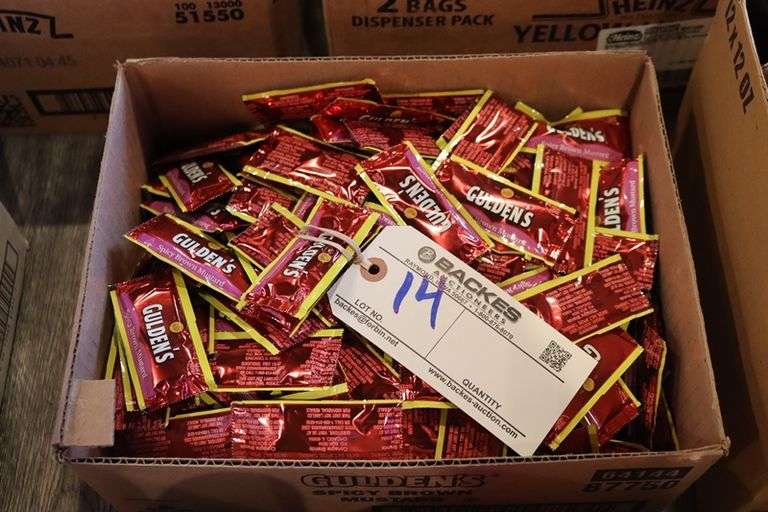 Box to go - Gulden's spicy mustard packets