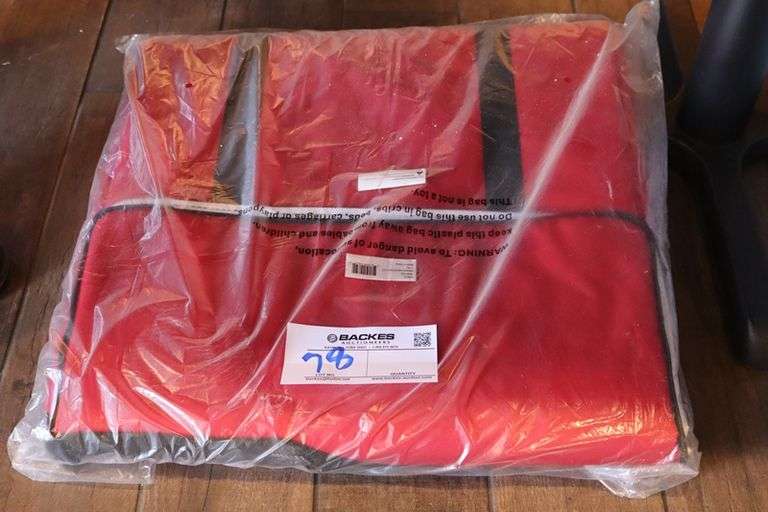 New red delivery bag