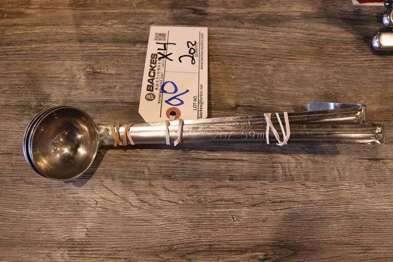 Times 4 - 2 oz. stainless ladles