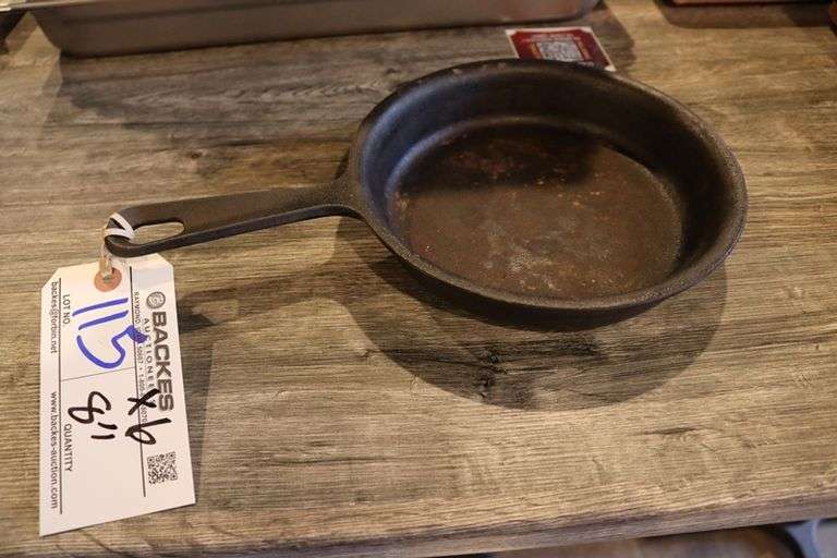 Times 6 - 8" cast iron skillets
