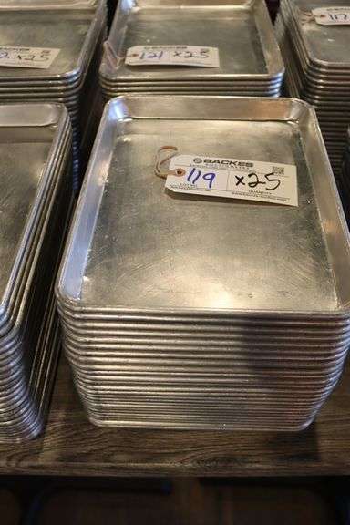Times 25 - 1/4 sized aluminum sheet pans