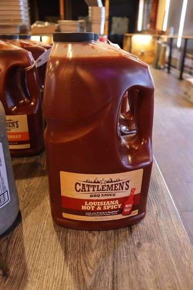 Times 3 - Cattleman's 1 gallon of Louisiana hot & spicy BBQ sauce