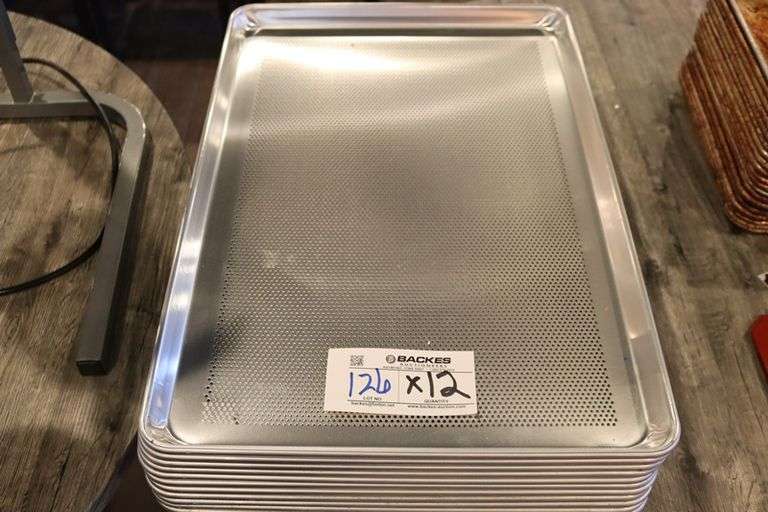 Times 12 - Full sized perforated aluminum sheet pans