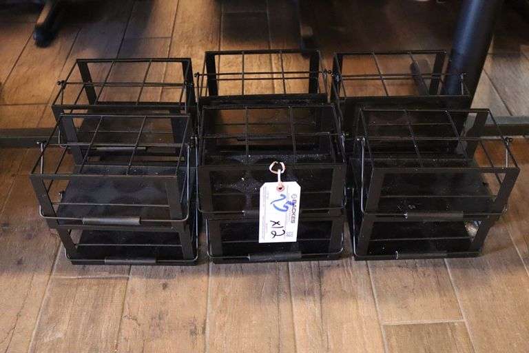 Times 12 - Black metal 6 bin table squirt organizer
