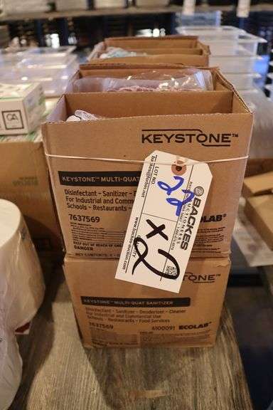 Times 2 - Boxes of Keystone 2 liter sanitizer