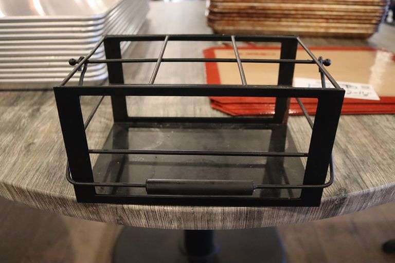 Times 8 - Black metal 6 bin table squirt organizer